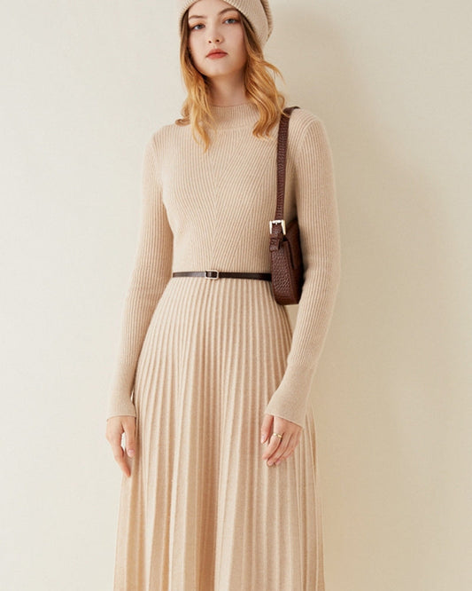 Pure Cashmere Flare Dress